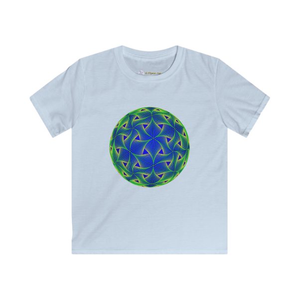 Kids Softstyle Tee: Diatom Green - Image 4