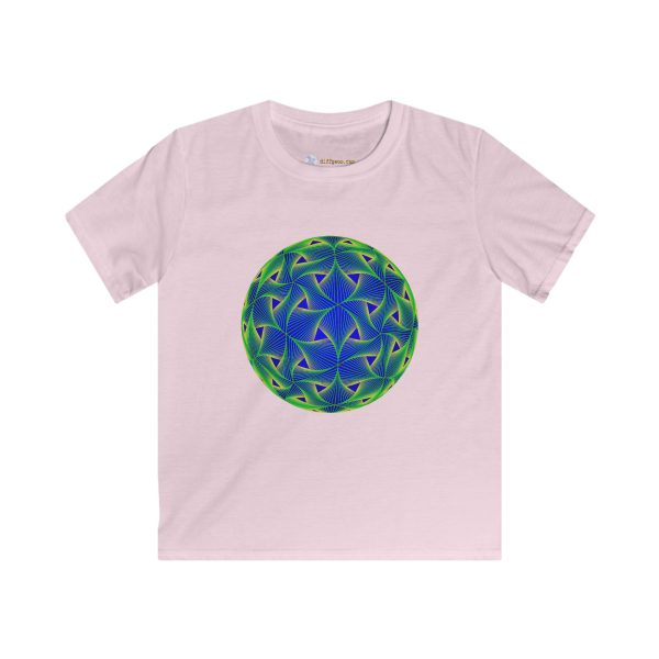 Kids Softstyle Tee: Diatom Green - Image 6