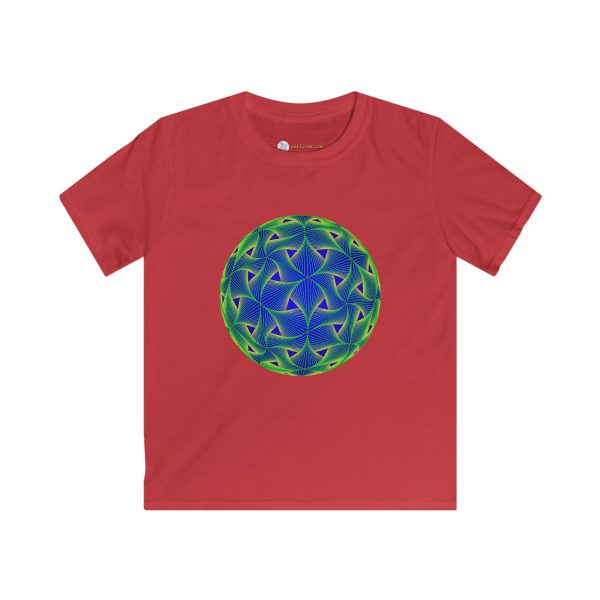 Kids Softstyle Tee: Diatom Green - Image 7