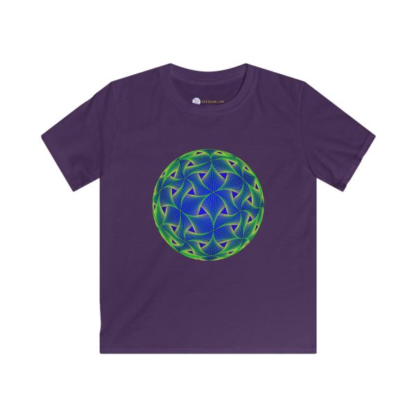 Kids Softstyle Tee: Diatom Green - Image 10