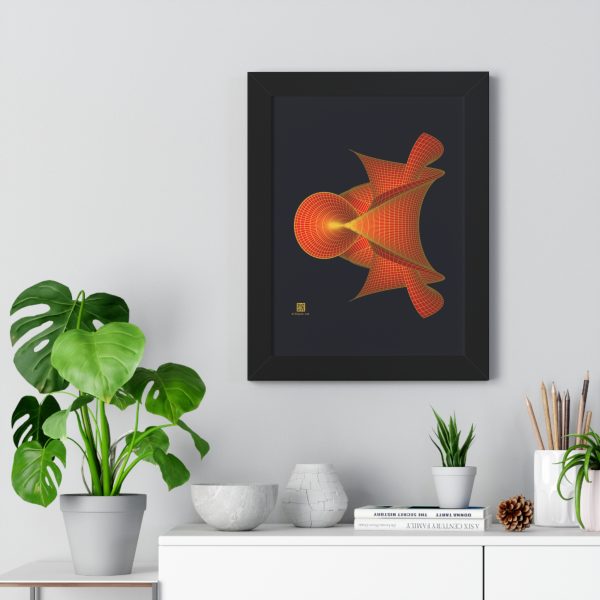 Framed Poster: Hyperbolic Surface Red - Image 2