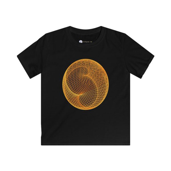 Kids Softstyle Tee: Ellipsoid Geodesics Forge - Image 8