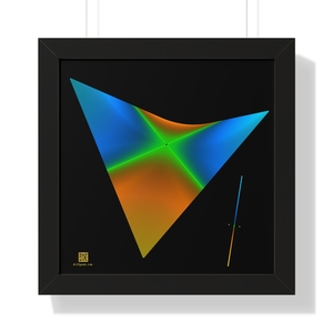 Framed Poster: Line With Two Origins