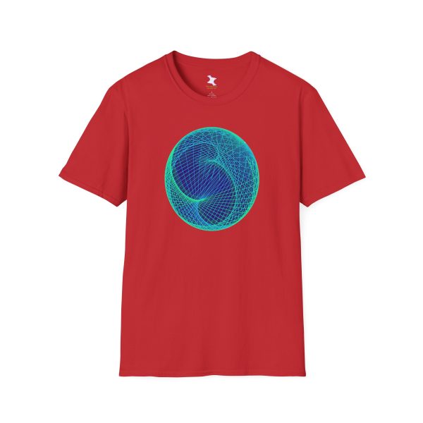 Softstyle T-Shirt: Ellipsoid Geodesics Phosphor - Image 6
