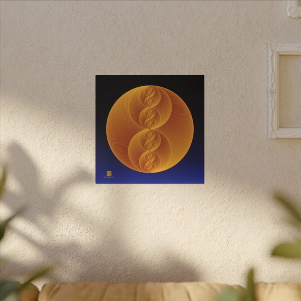 Canvas: Binary Medallion Gold - Image 6