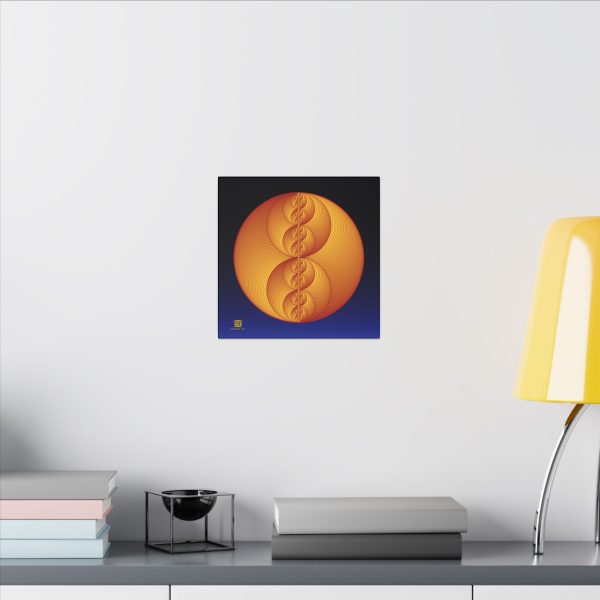 Canvas: Binary Medallion Red - Image 5