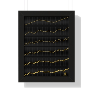 Framed Poster: Nowhere Monotone Dark