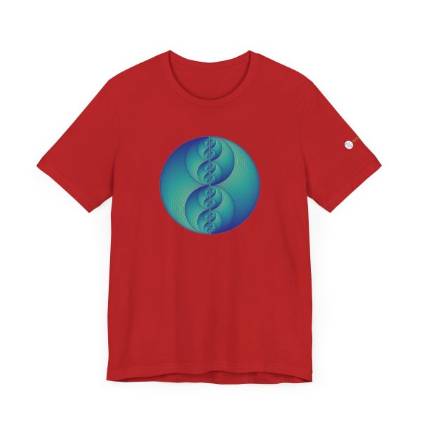 Unisex Tee: Binary Medallion Phosphor - Image 6