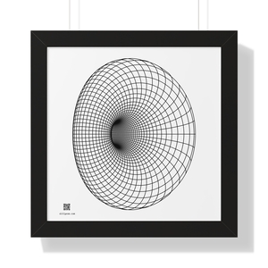 Framed Poster: Cyclide Black