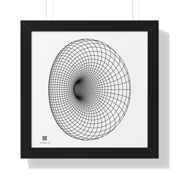 Framed Poster: Cyclide Black