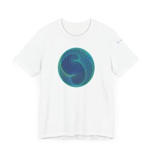 Unisex Tee: Ellipsoid Geodesics Phosphor