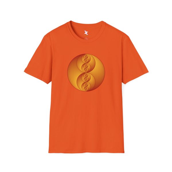 Softstyle T-Shirt: Binary Medallion Red - Image 7