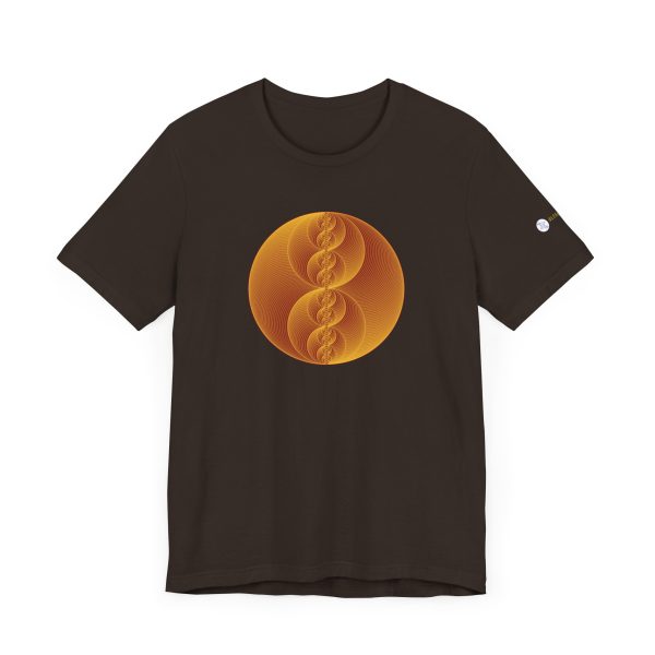 Unisex Tee: Binary Medallion Gold - Image 7