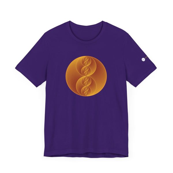 Unisex Tee: Binary Medallion Gold - Image 10