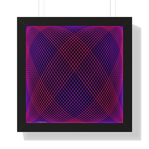 Framed Poster: Trig Embrace Neon