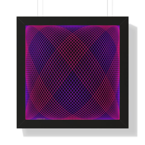 Framed Poster: Trig Embrace Neon