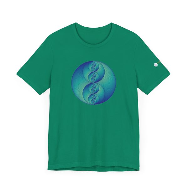 Unisex Tee: Binary Medallion Phosphor - Image 4