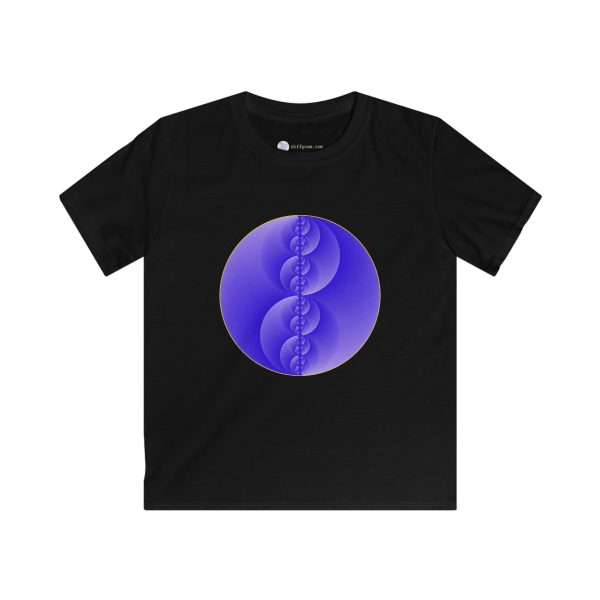 Kids Softstyle Tee: Binary Medallion Cirrus - Image 8