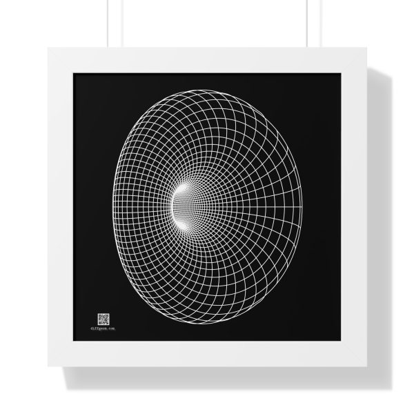 Framed Poster: Cyclide White - Image 3