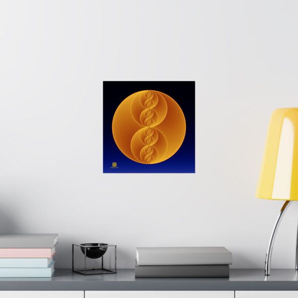 Poster: Binary Medallion Gold - Image 3