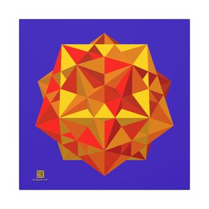 Canvas: Five Cubes Autumn