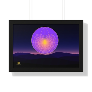 Framed Poster: Lotus Sunrise