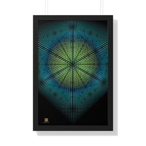 Framed Poster: Crystallogram