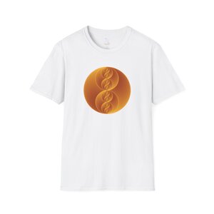 Softstyle T-Shirt: Binary Medallion Gold
