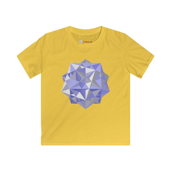 Kids Softstyle Tee: Five Cubes Winter - Image 2