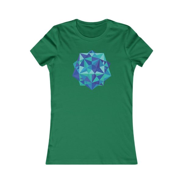 Women's Favorite Tee: Five Cubes Ocean - Image 3