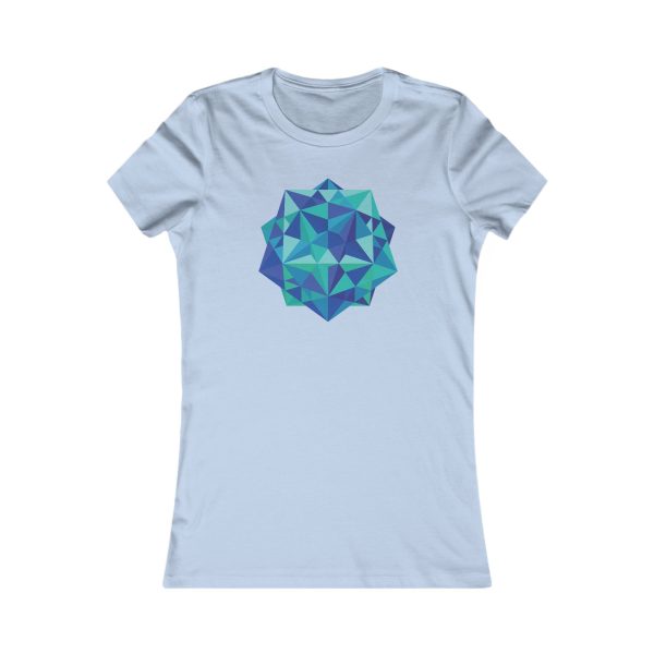 Women's Favorite Tee: Five Cubes Ocean - Image 4