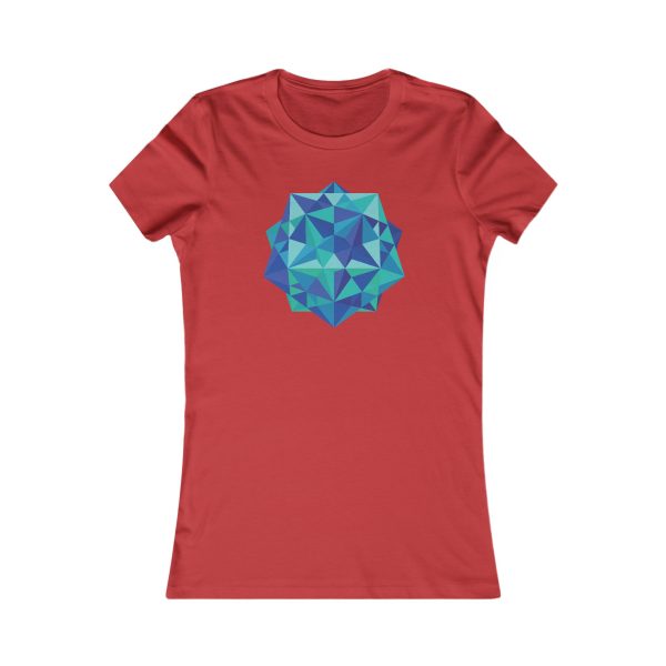 Women's Favorite Tee: Five Cubes Ocean - Image 5
