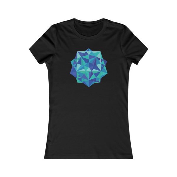 Women's Favorite Tee: Five Cubes Ocean - Image 7
