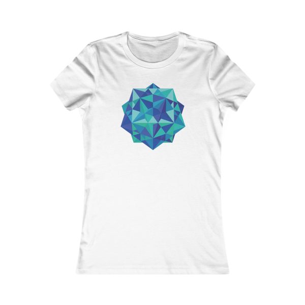 Women's Favorite Tee: Five Cubes Ocean