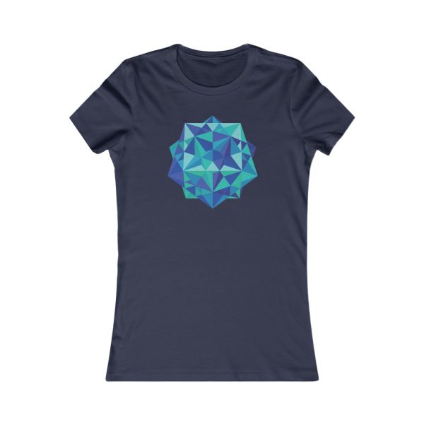 Women's Favorite Tee: Five Cubes Ocean - Image 9