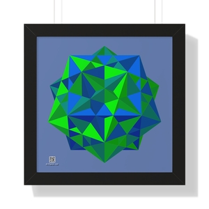 Framed Poster: Five Cubes Summer