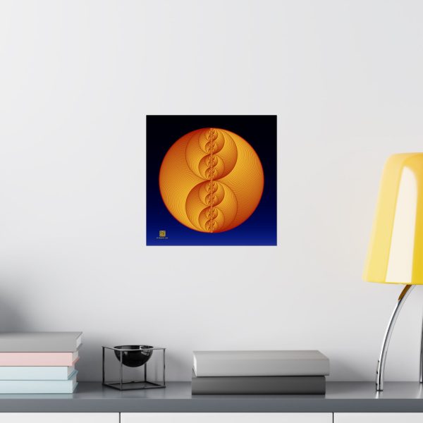 Poster: Binary Medallion Red - Image 3