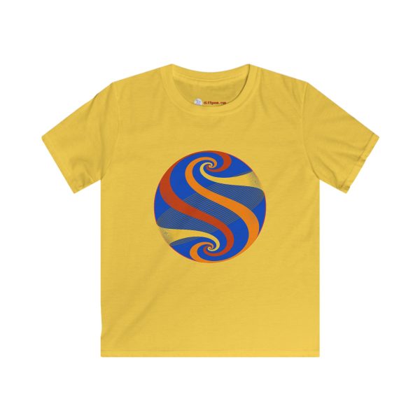 Kids Softstyle Tee: Swirl Autumn - Image 2
