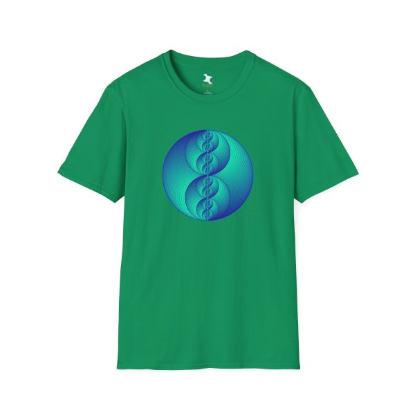 Softstyle T-Shirt: Binary Medallion Phosphor - Image 3