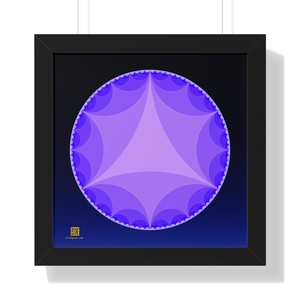 Framed Poster: Ideal Triangles Dawn