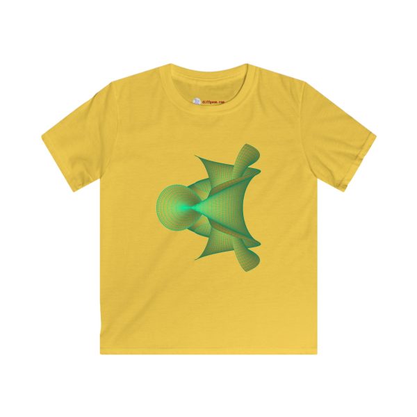 Kids Softstyle Tee: Kuen's Surface Gold - Image 2