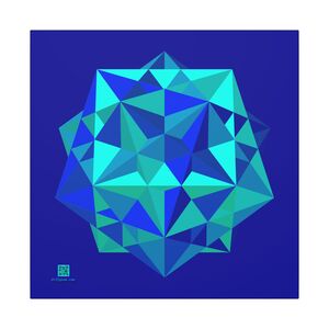 Canvas: Five Cubes Ocean