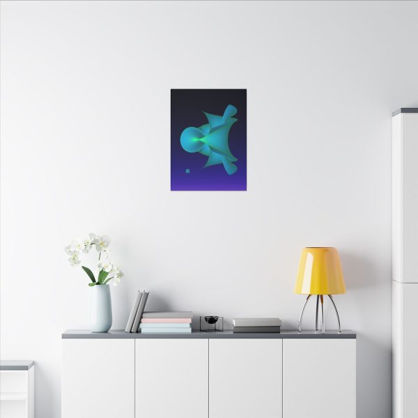 Canvas: Hyperbolic Surface Aqua - Image 5