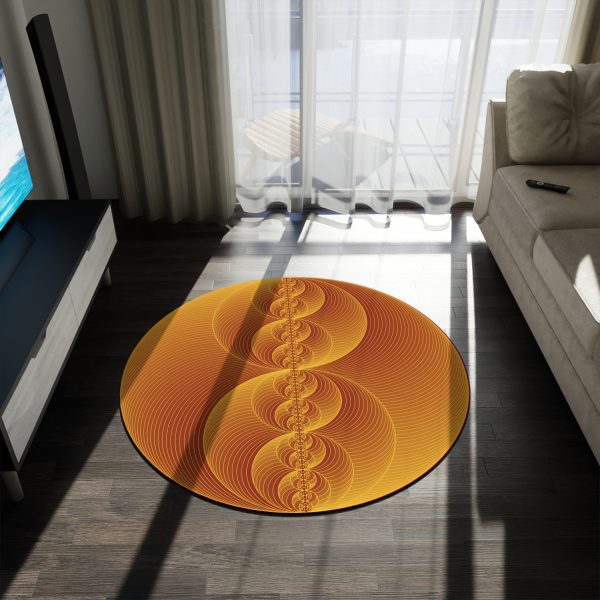 Rug: Binary Medallion Gold - Image 2