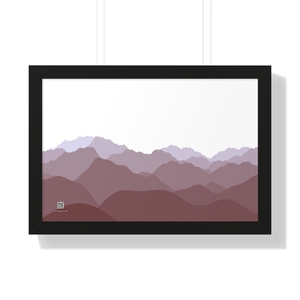 Framed Poster: Nowhere-Differentiable Desert