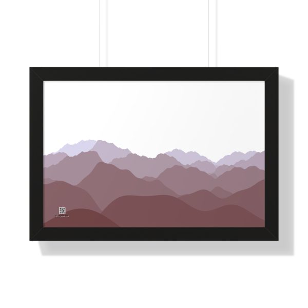 Framed Poster: Nowhere-Differentiable Desert