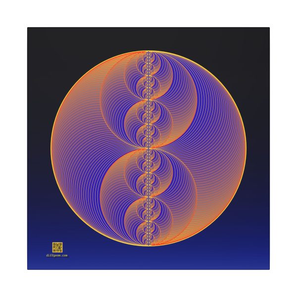 Canvas: Binary Medallion Lapis