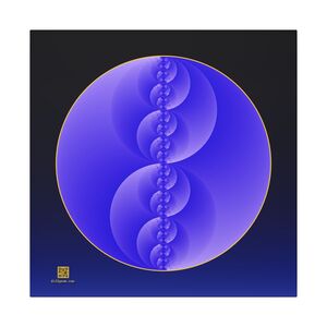 Canvas: Binary Medallion Cirrus