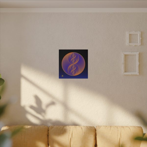 Canvas: Binary Medallion Lapis - Image 8