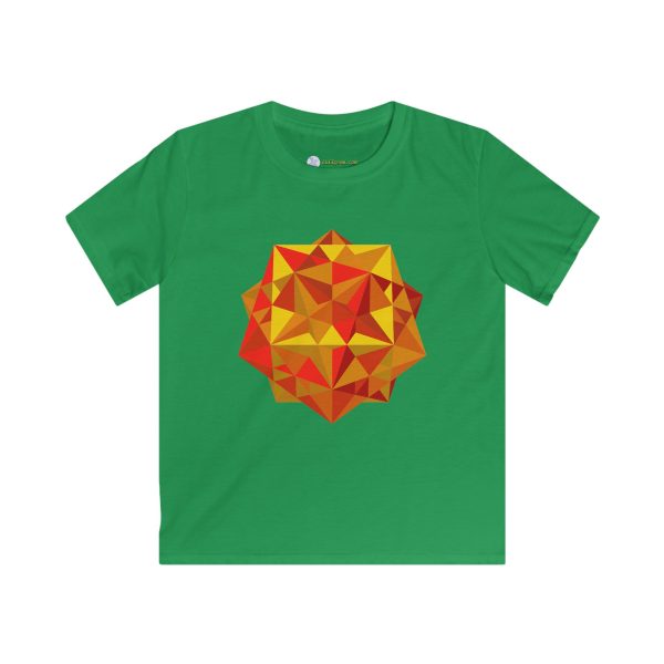 Kids Softstyle Tee: Five Cubes Autumn - Image 3